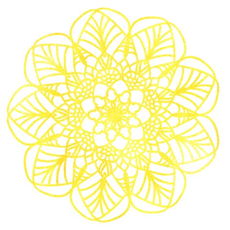 Mandala Ramad N Patr N Oro Flor Png Mandalas Ramad N Dorado Png Y