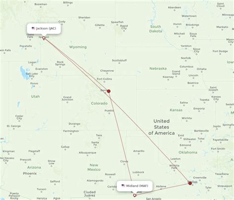 Flights From Jackson To Midland JAC To MAF Flight Routes