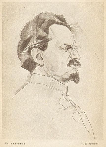 Portrait of Trotsky, 1926 - Jury Annenkov - WikiArt.org