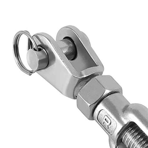 Pack M Stainless Steel Jaw And Jaw Turnbuckle Heavy Duty Jaw And