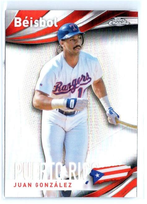 Topps Chrome B Juan Gonzalez Beisbol Bs Ebay