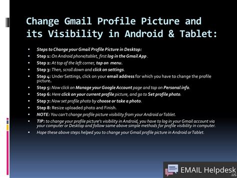 PPT - How to Change Gmail Profile Picture and Its Visibility? Get Gmail