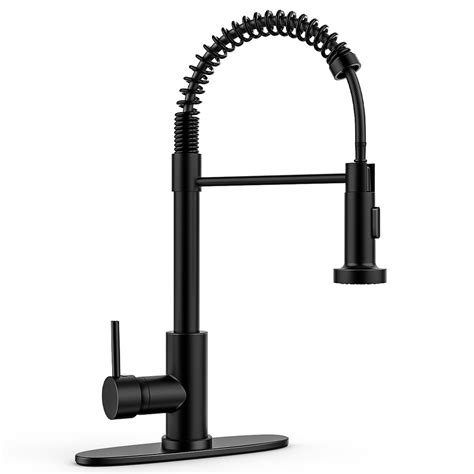 Black Kitchen Faucet Stainless Steel Kitchen Faucet With Pull Down Sprayer Single Handle