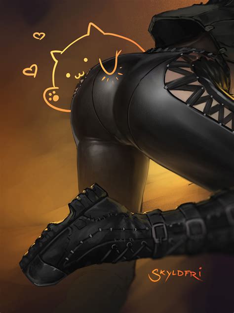 Punk Rock Leather Chick WIP By Skyldfri Hentai Foundry