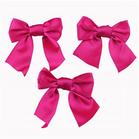 Fuchsia Color Satin Ribbon Bow Jsy Satin Ribbon Papillon And