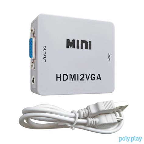 Hdmi2vga Mini Hdmi Vga Converter White