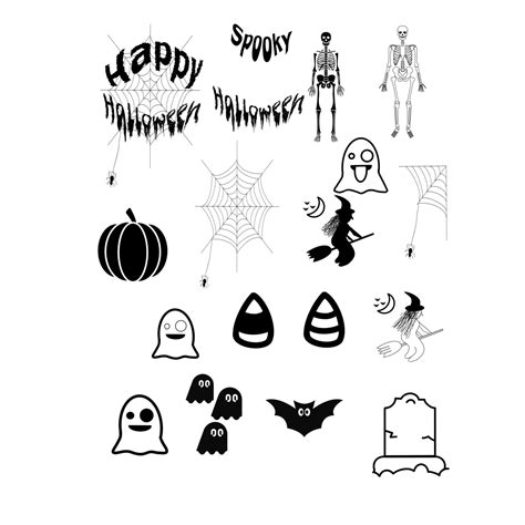 Halloween Stamp Brushes For Procreate Halloween Digital Brush Pack