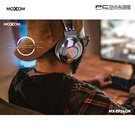 Moxom Mx Ep Gm Aureole Rgb Gaming Headset Black Pc Image