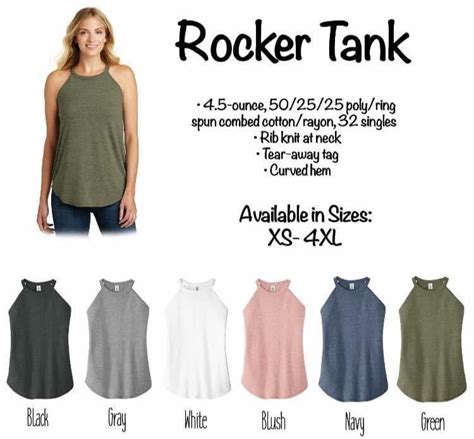 Best Tank Ever Rocker Tank Blank Tank Etsy