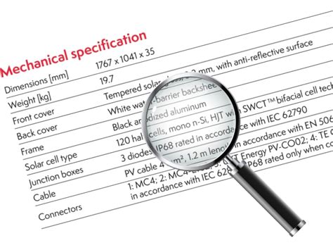 How To Readunderstand Solar Panel Specification Sheet Sunhub