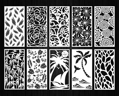 Tropical Leaves Decorative Panels Bundles Room Divider Etsy