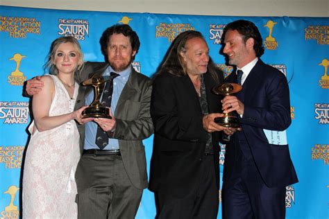 Los Angeles Jun 25 Emily Kinney Scott Gimple Andrew Lincoln