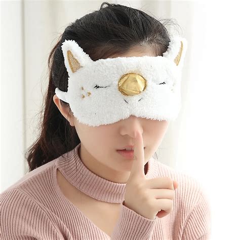 Buy 1pcs Mayitr Unicorn Eye Mask Cartoon Sleeping Mask