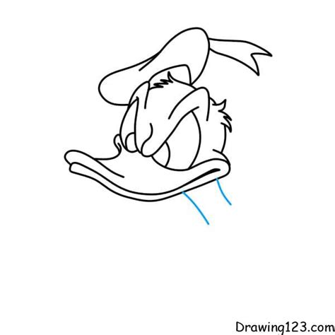 How To Draw Donald Duck Face