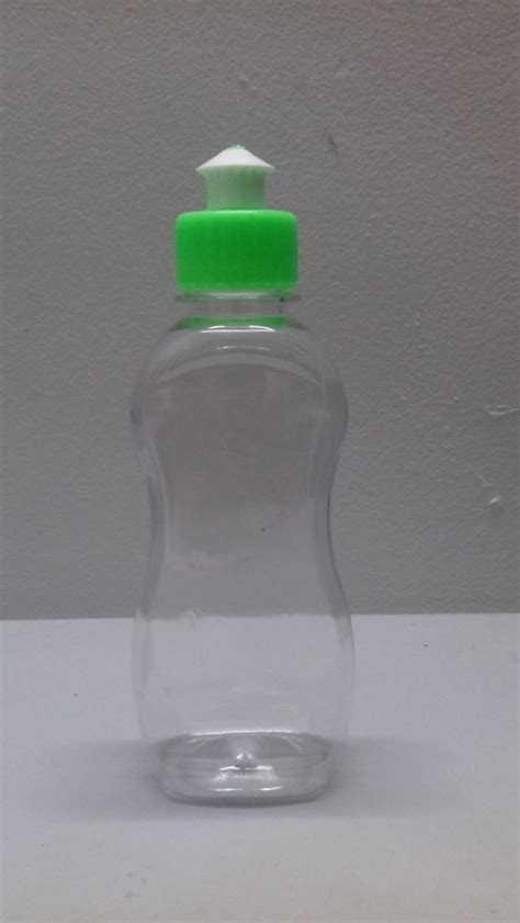 PET Flip Top Cap 250 Ml Dish Wash Bottle Use For Storage Chemical At