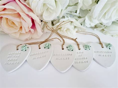 Bridesmaid Clay Heart Keepsake Bridesmaid Gift Clay Love Etsy UK