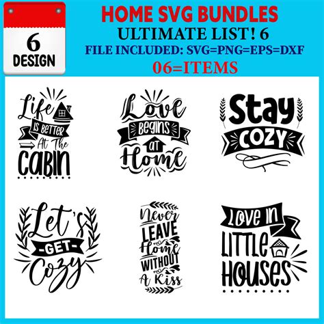 Home T Shirt Design Bundle Vol 03 Masterbundles