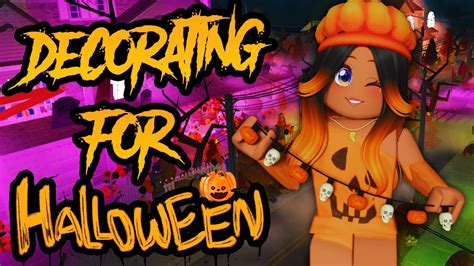 🎃 Decorating My House For Halloween On Bloxburg 🏡 Roblox Youtube