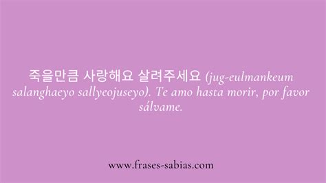 Frases En Coreano De Amor Y Su Significado Frases Sabias