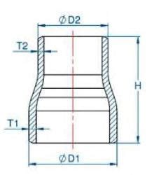 Reduccion Concentrica Inox Sch 10 A 304l 4x2 1 2 Ref Mt S24014 100065