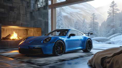 Blue Porsche Gt Cozy Car K K Hd Cars Wallpapers Hd Wallpapers