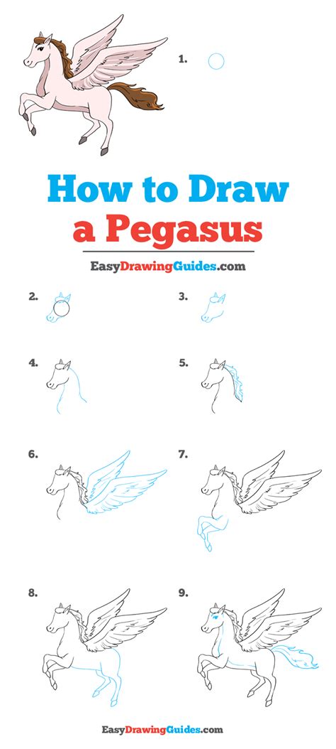 How To Draw Pegasus Really Easy Drawing Tutorial Pegasus Drawing