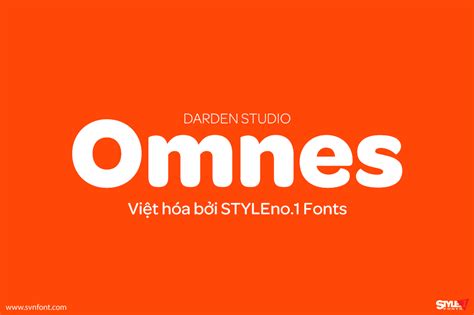 Trả Phí Svn Omnes 18 Fonts Việt Hóa Styleno1 Fonts