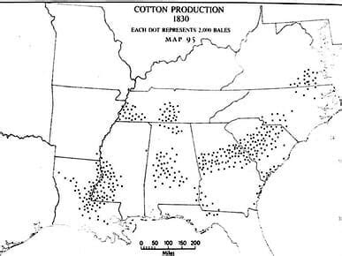 Cotton Production 1830 - Encyclopedia of Alabama