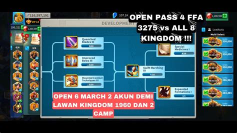 Asmr Open March Akun Demi Lawan Open Pass Kvk Ffa Vs