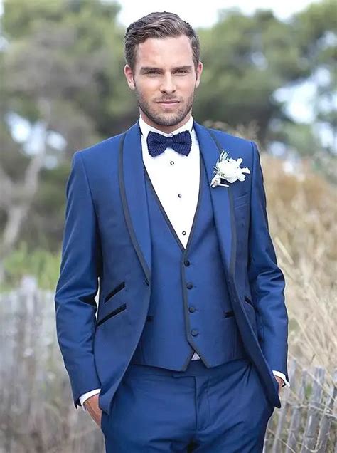 Latest Coat Pant Designs Navy Blue Wedding Suit For Men Custom