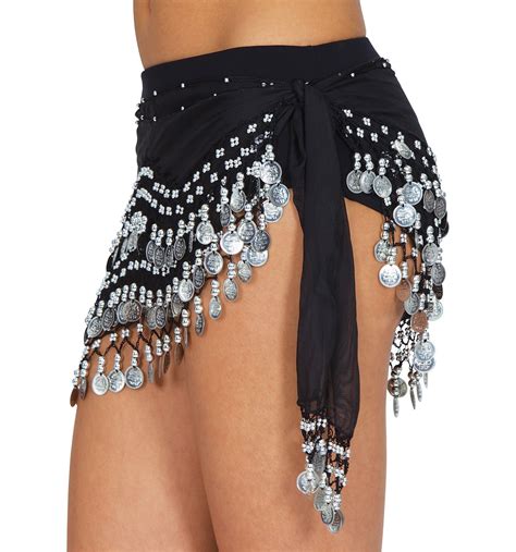 Silver Coin Sash Skirt In 2020 Belly Dance Outfit Skirts Tie Skirt