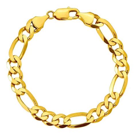 Pulsera Figaro Tejido X Oro K Cm Mm Italiano Meses Sin Inter S