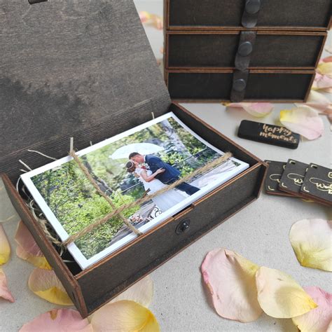 Wooden Photo Box For 4x6 Printsengraved Storage Box For Etsy