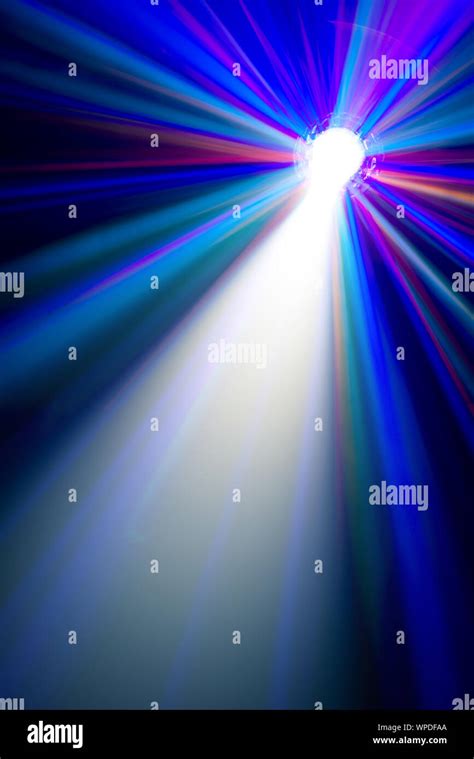 Abstract Blue Stage Light Beam Stock Photo Alamy