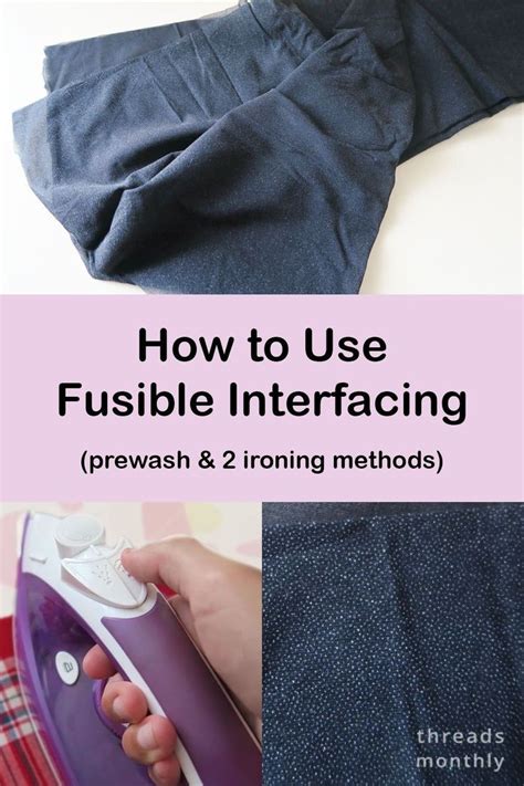 How To Use Fusible Interfacing Correctly Apply And Prewash Fusible