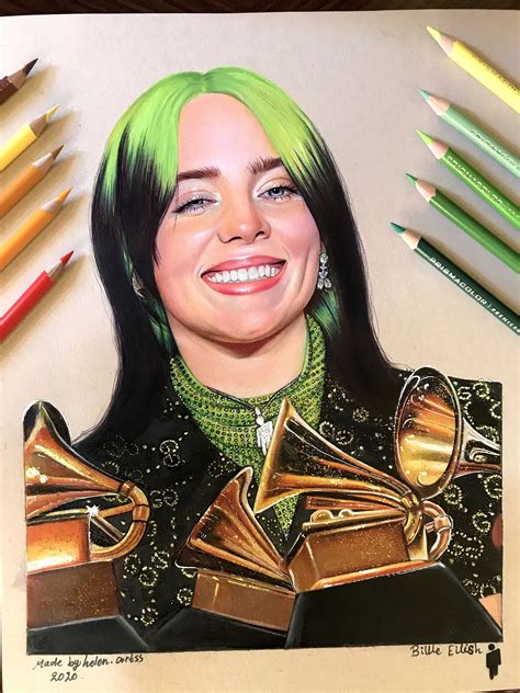 Billie Eilish Drawing Chica Tumblr Dibujo Dibujo Realista Dibujos Images