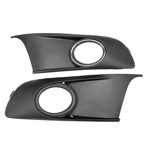 T Nieuwe Paar Mistlamp Lampen Frame Covers Trim Grille Grill