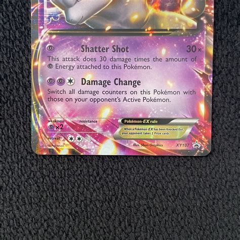 Mavin Pok Mon Tcg Mewtwo Ex Xy Black Star Promo Xy Holographic Card