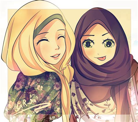 Gambar Kartun Cantik Dan Imut Berhijab Adzka