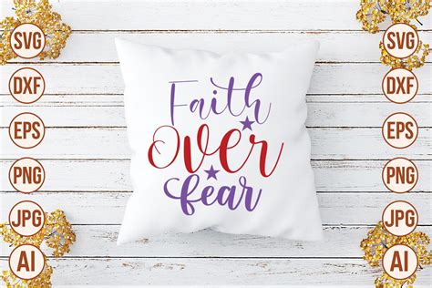 Faith Over Fear SVG Cut File Graphic By Trendy SVG Gallery Creative