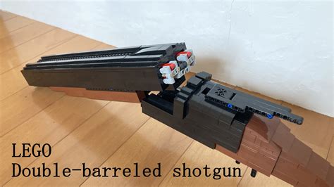 LEGO® instructions Double barrel shotgun brick shooting & shell ejecting