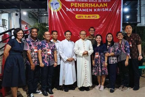 Penerimaan Sakramen Krisma Sabtu 15 Juli 2023