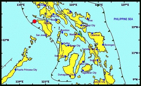 Magnitude 4 3 Quake Rocks Occidental Mindoro Inquirer News