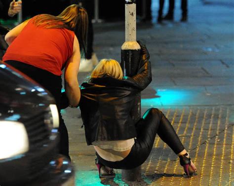 Newcastle Revellers Pictured Stumbling In Drunken Chaos As They Enjoy Night Out Daily Star