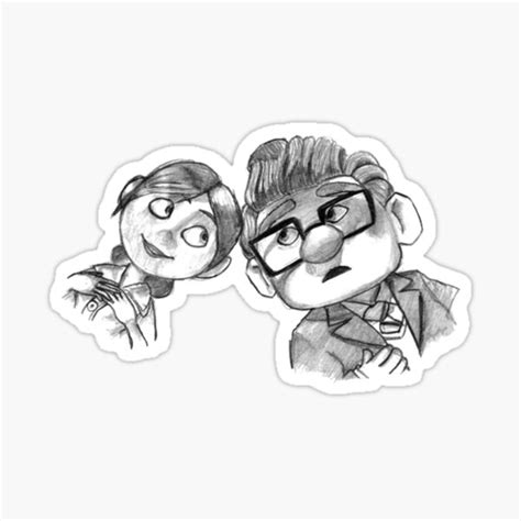 Carl And Ellie Stickers | Redbubble