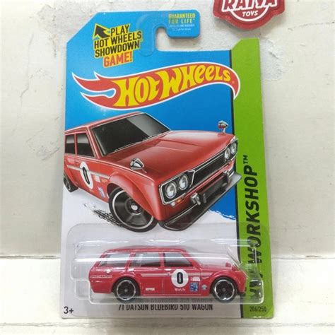 Jual HOT WHEELS JDM 71 DATSUN WAGON BLUEBIRD 510 MERAH TAMPO 0 USCARD