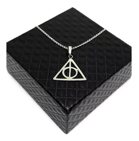 Collar Reliquias De La Muerte Plata Cadena Harry Potter Meses Sin