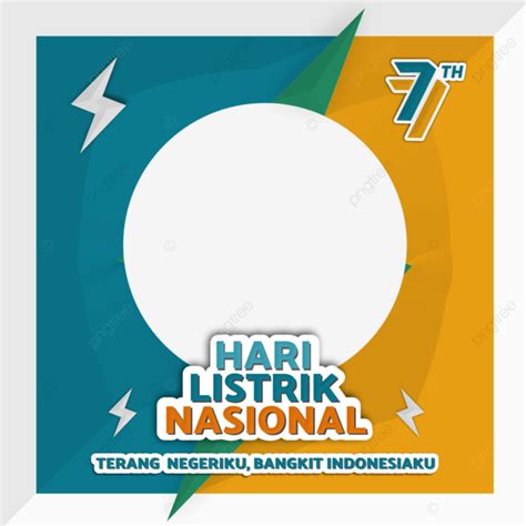 Twibbon Hari Listrik Nasional 2022 Terang Terangi Negeri Cahaya PNG