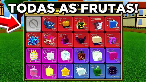 Atualizado Todas As Frutas Do Blox Fruits Full Power Em 2023 Youtube