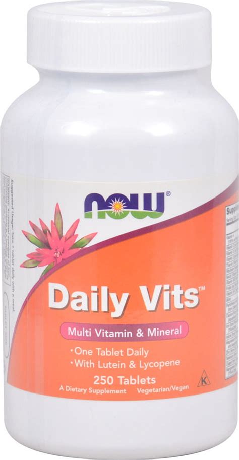 Now Foods Daily Vits Multi Vitamin Mineral Tablets Walmart